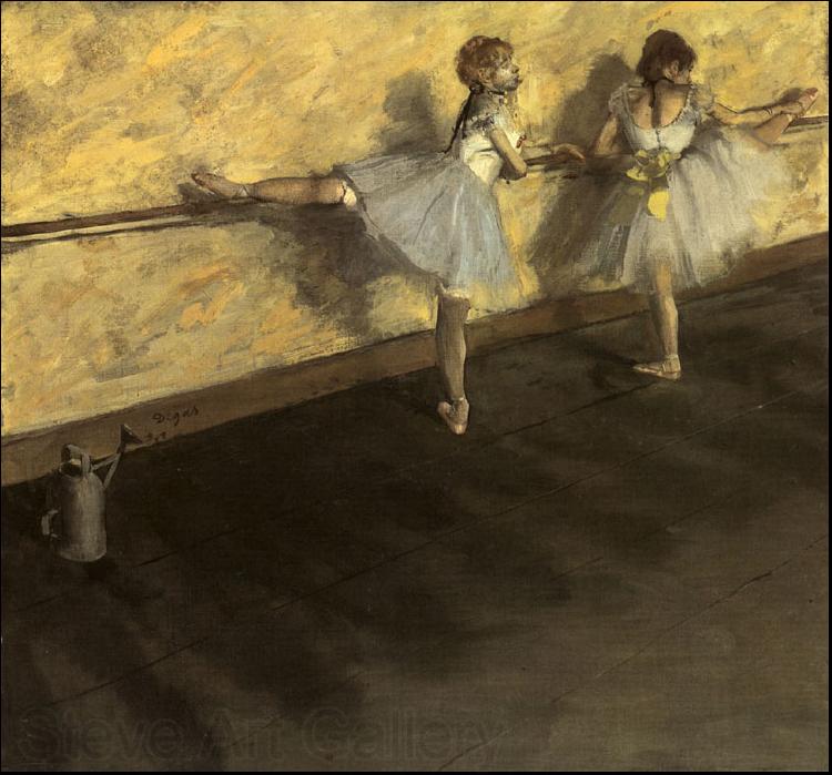 Edgar Degas Dancers Practicing at the Barre Norge oil painting art